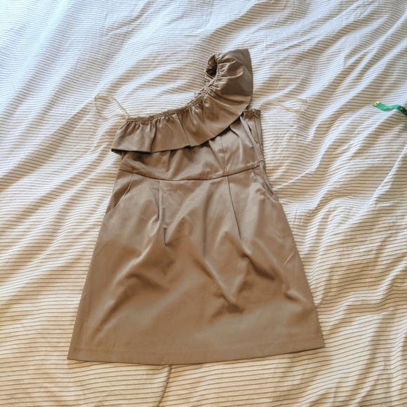 Kopa One-shoulder gold mini dress - Picture 3 of 7